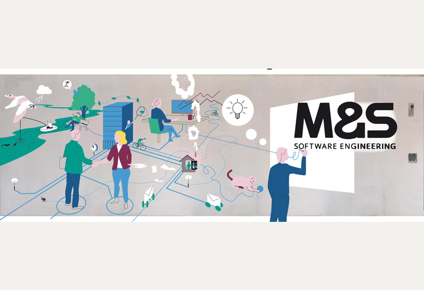 Illustration Ausarbeitung Gesamtansicht mit Logo